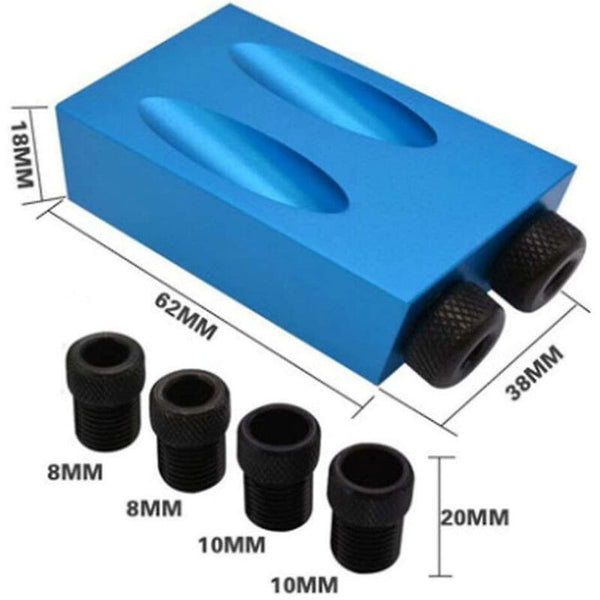 15 Degree Angle Drilling Kit For Wood With Guide Template Bits And Holes 6/8/10Mm Wood Drill Bits
