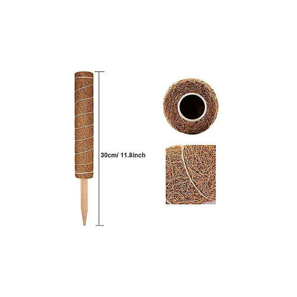 2 Pcs Plant Stake Coco Pole Stick For Home Garden Climbing Plants Support Extension Plant Ties & Supports