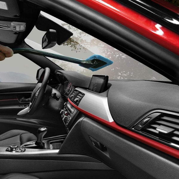 Interior Windshield Cleaner Long Handle Car Cleaning Fog Moisture Removal Windshield Repair Kits & Tools