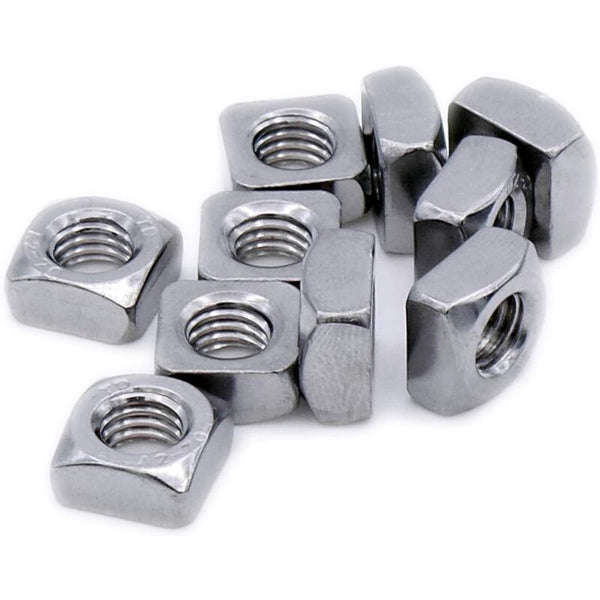 Square Nut M10 (10Mm) (Chamfered) Stainless Steel (A2) (Pack Of 20) Screws & Bolts