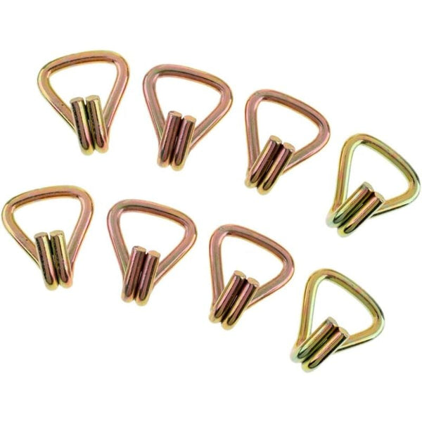 8X Heavy Duty Double J Hooks For Strap Maximum Breaking Strength 1000Kg Ratchet Wrenches