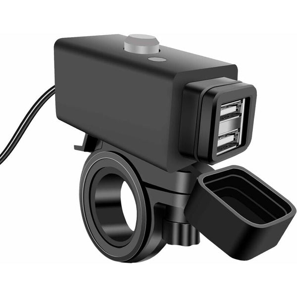 Waterproof Motorcycle Usb Charger With Switch 5V Dual Ports Other Motorcycle Accessories