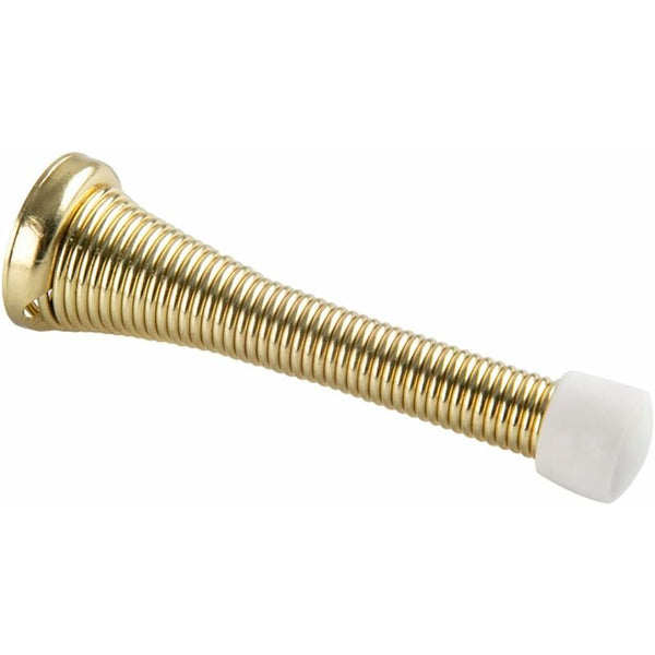 12 Pack Spring Polished Brass Door Stops
