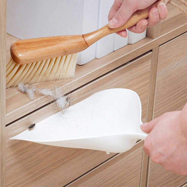 Mini Dustpan 2 Pack Portable Wooden And Brush Small Multi Function Broom For Sofas Desk Keyboards Car Dusters