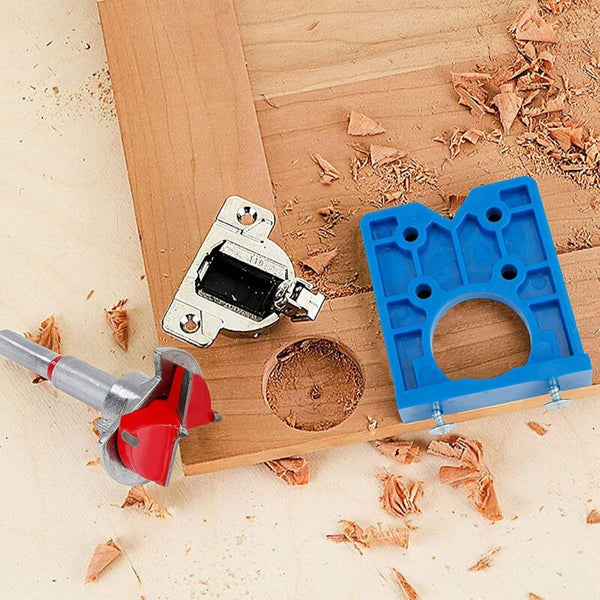 1 Pcs Hinge Jig Drill Bit Sets Hole Locator Bits Drilling For Hinges (35Mm + Set) Drill Bits