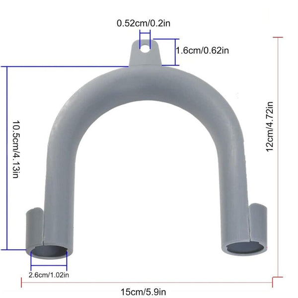 2 Pcs Washing Machine Drain Hose Hooks U Shape Washing Machines