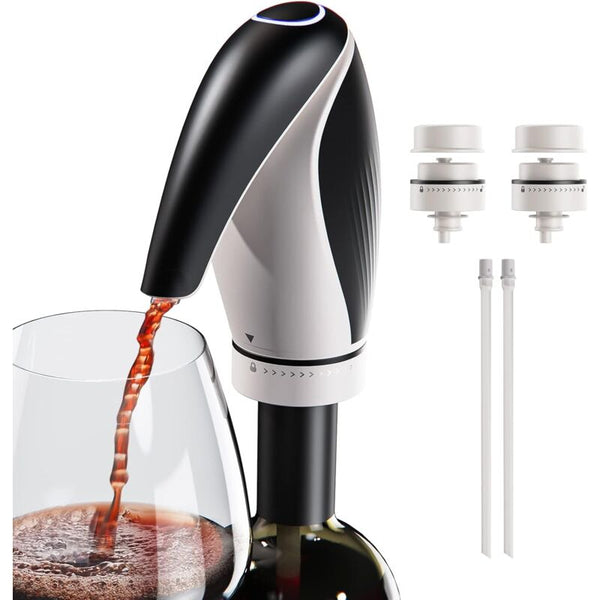 Electric Wine Aerator Pourer Rechargeable 3 In 1 Decanter Dispenser Preserver Penguin Shape Gifts For Lovers Decanters