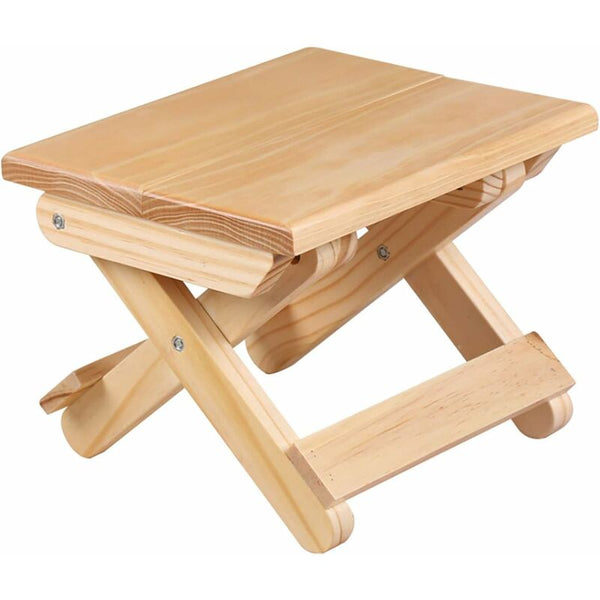 Solid Wood Folding Step Stool For Home Play Fishing Garden 24X19x17.8 Cm Chairs & Seats