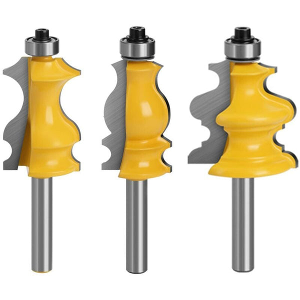 3 Pcs 8Mm Router Bits Woodworking Tools Engraving Machines Cutting For (8Mm) Other Woodworking Equipment