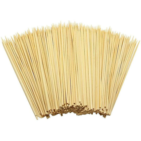 400 Bamboo Skewers Sticks For Bbq Fruit Chocolate Fondue Fountain 15Cm Party Tableware & Serveware