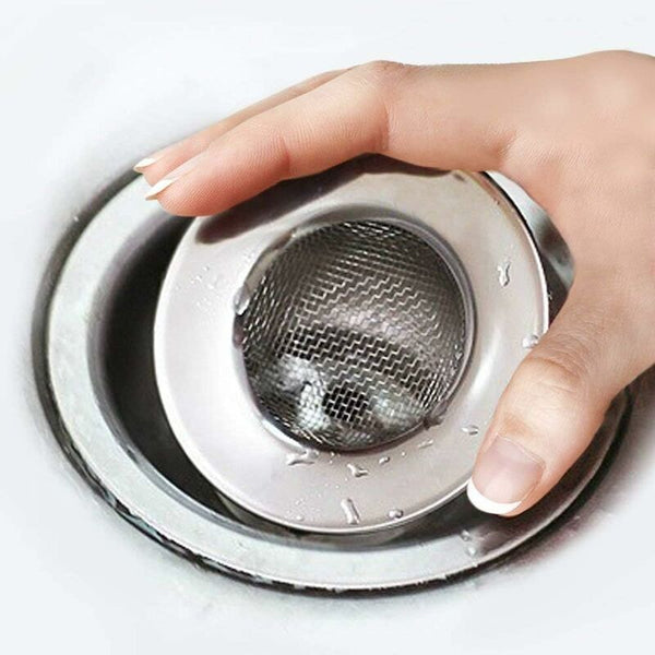 Stainless Steel Sink Strainer Hair Catcher For Drains 7.6Cm Drain Grates
