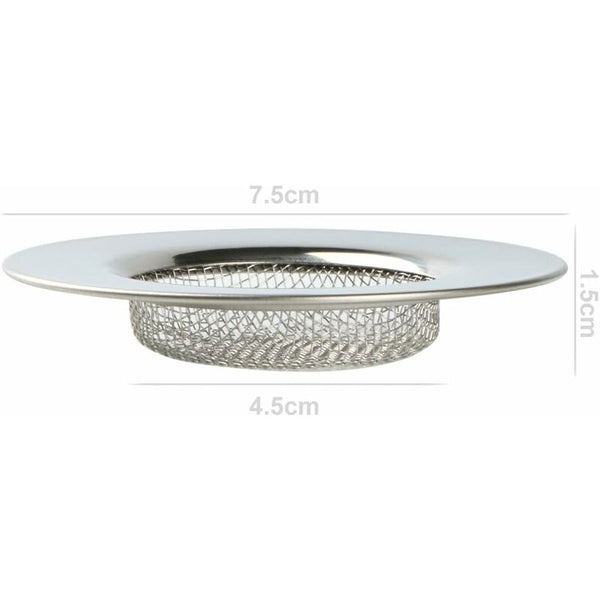 Stainless Steel Sink Strainer Hair Catcher For Drains 7.6Cm Drain Grates