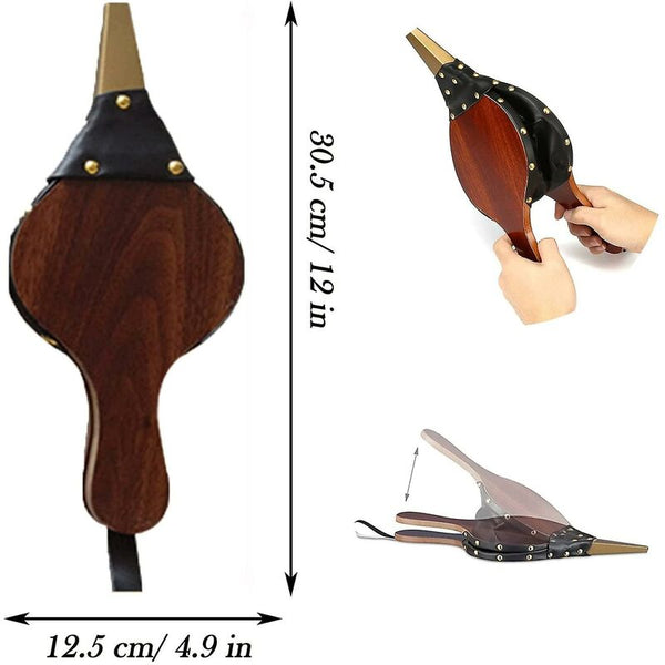 Fireplace Bellows Wood Blower With Strap For Barbecue Fireplace & Stove Accessories