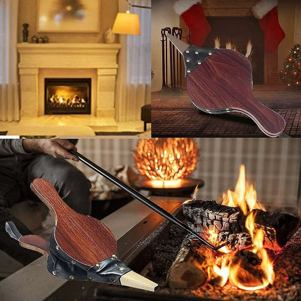 Fireplace Bellows Wood Blower With Strap For Barbecue Fireplace & Stove Accessories