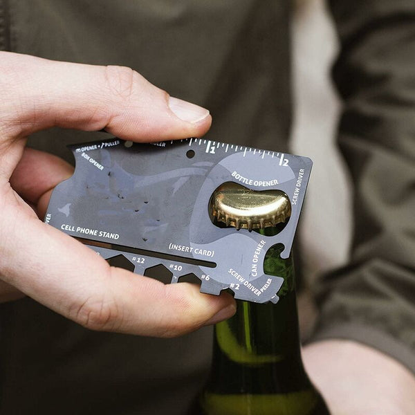 Multi Tool18 In Multifunction Card Holder Stainless Steel Pocket Gadget Bottle Opener Men Multi Tools