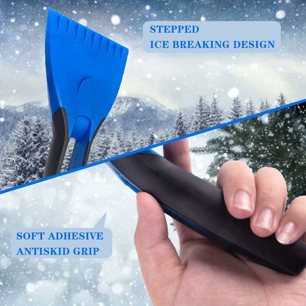 2 Piece Frost Scraper Set With Non Slip Handle Ice Scrapers & Snow Brushes
