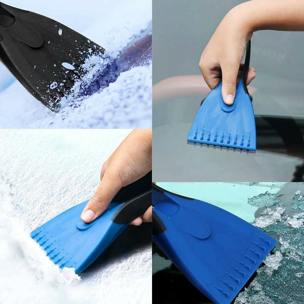 2 Piece Frost Scraper Set With Non Slip Handle Ice Scrapers & Snow Brushes