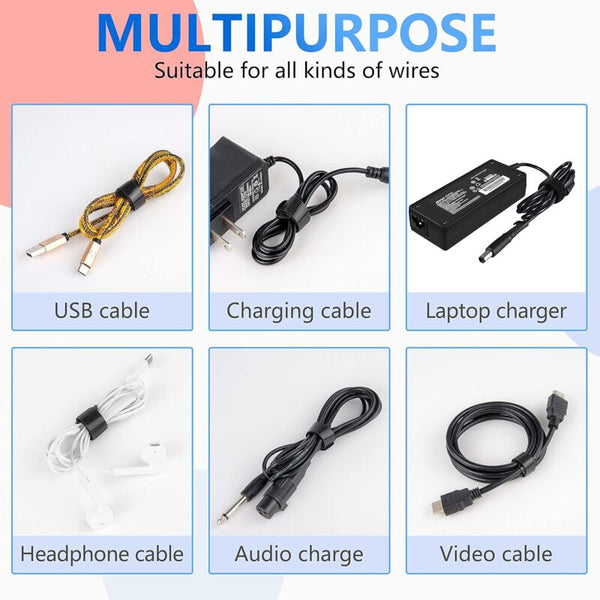 60 Pack Black Reusable Hook And Loop Cable Ties 12Mm X 150Mm Cable Cleats Clamps & Ties