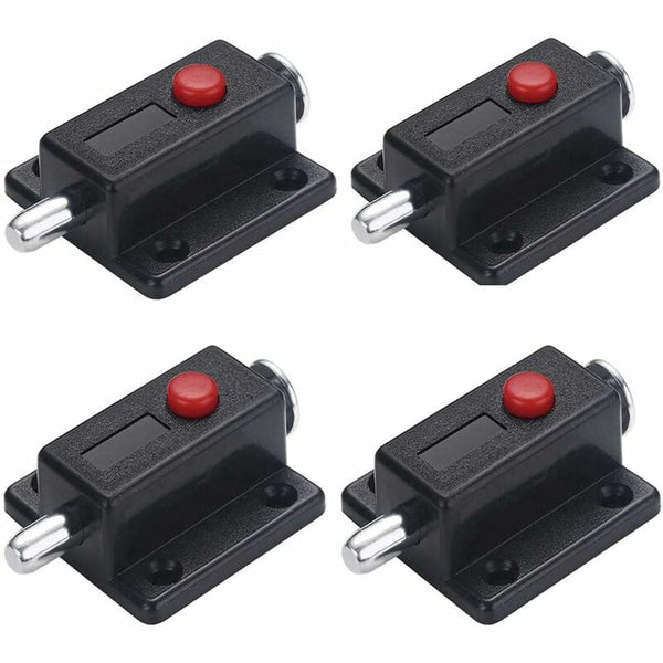 4Pcs Spring Loaded Cabinet Door Latches With Screws Door Locks & Lock Mechanisms