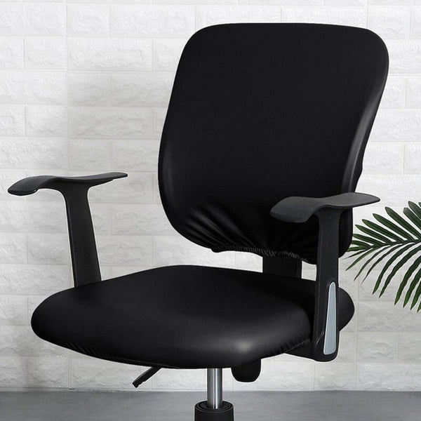 Pu Office Chair Seat Cover Waterproof Stretchable Removable Protector Slipcovers