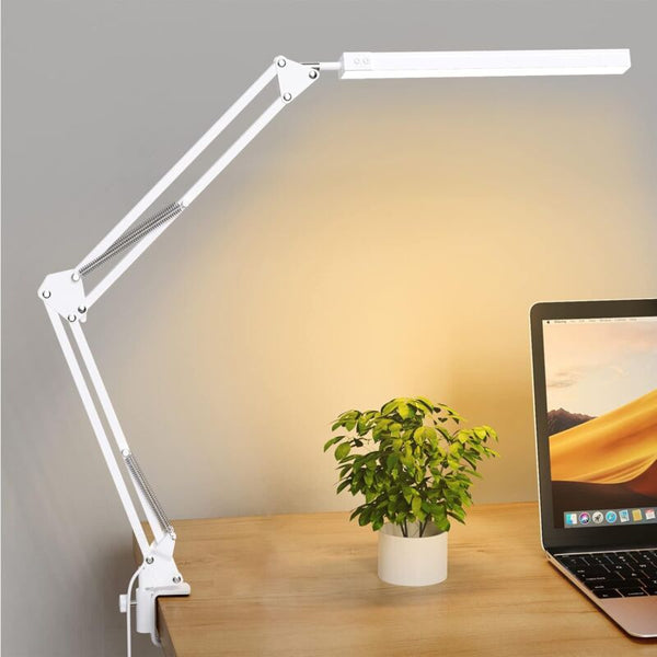 Led Desk Lamp Powerful With Clip Eye Protection 3 Lighting Modes X 10 Brightness Lamps