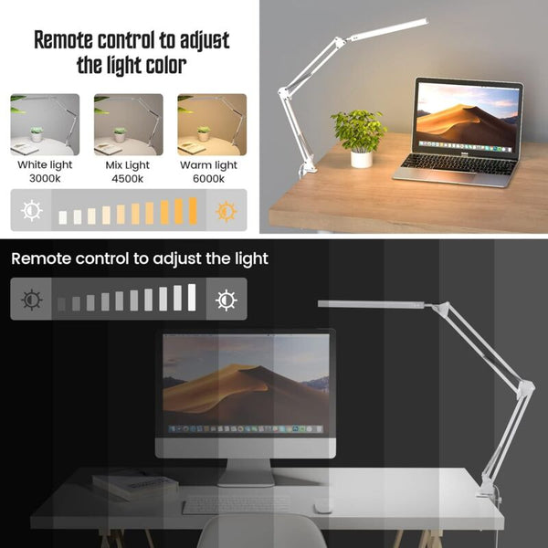 Led Desk Lamp Powerful With Clip Eye Protection 3 Lighting Modes X 10 Brightness Lamps