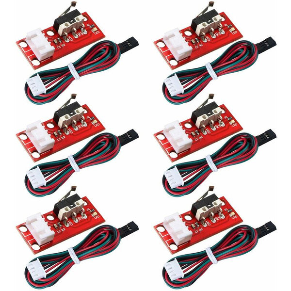 6Pcs Mechanical Limit Switch End Stop For 3D Printer Reprap Prusa Mendel Cnc Arduino Mega 2560 Ramps 1.4 Limit & Snap Action Switches