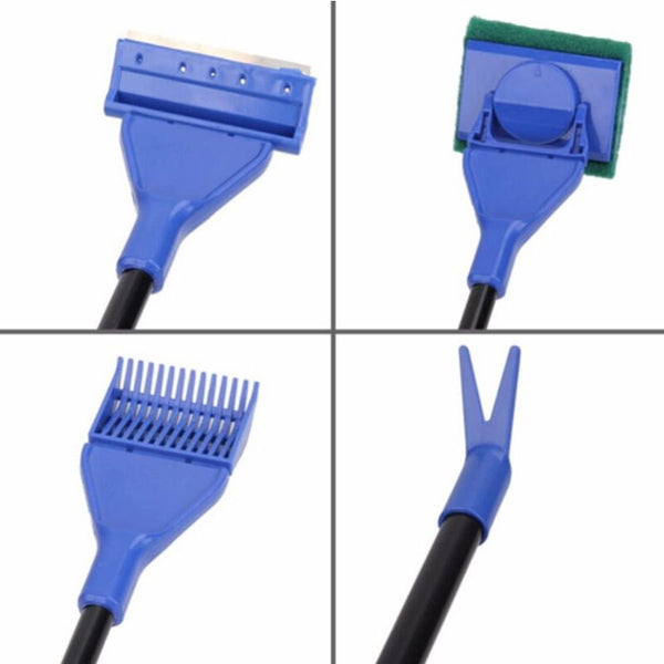Aquarium Cleaning Kit 5 In 1 Algae Scraper And Gravel Cleaner Hand Siphon Pump To Drain Replace Aquariums
