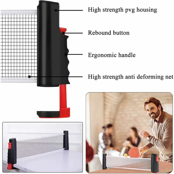 Retractable Table Tennis Net Portable Stand Perfect For Ping Pong Desk Dining Other Table Tennis