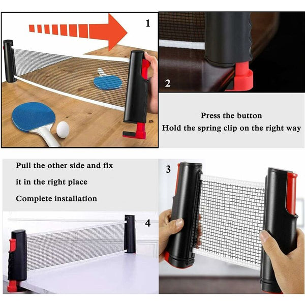 Retractable Table Tennis Net Portable Stand Perfect For Ping Pong Desk Dining Other Table Tennis