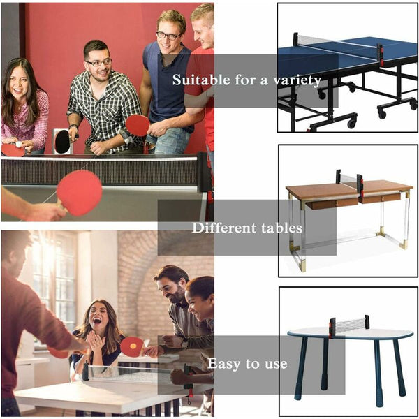 Retractable Table Tennis Net Portable Stand Perfect For Ping Pong Desk Dining Other Table Tennis