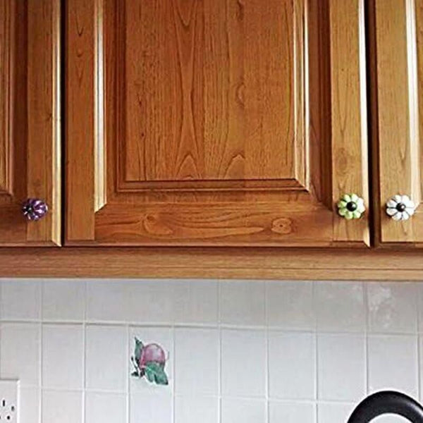 10 Pcs Style Ceramic Pumpkin Dresser Cupboard Drawer Pull Handles White Cabinet Knobs