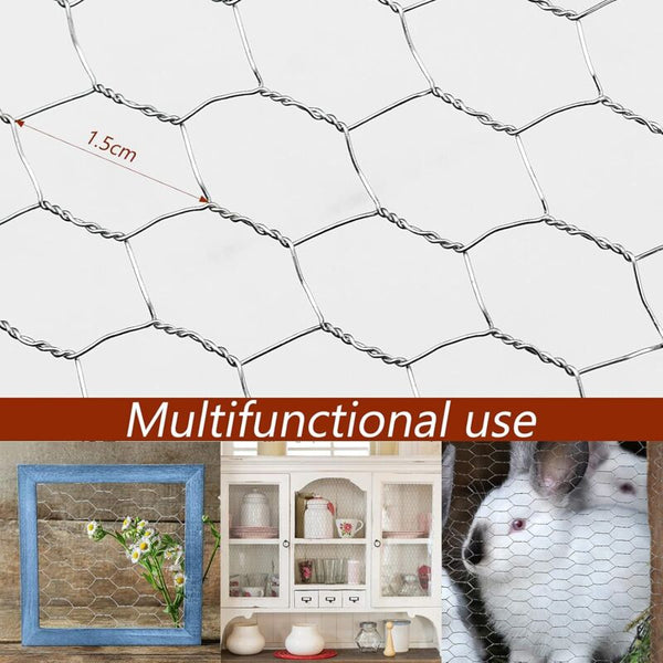 Galvanized Hexagonal Chicken Wire 400Mm X 5M For Craft Projects Gardening Home Decor Crafting Tools