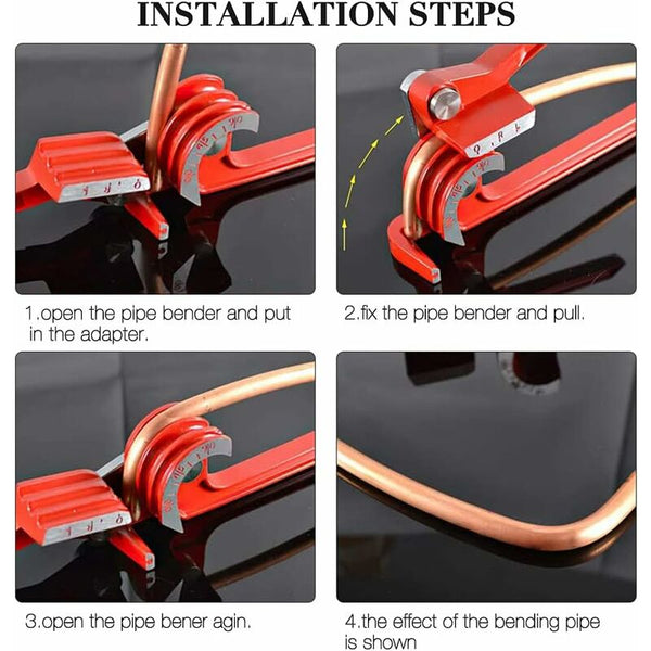 Tube Bender 3 In 1 6Mm/8Mm/10Mm Copper Cutter 180 Heavy Duty Manual Other Hand Tools