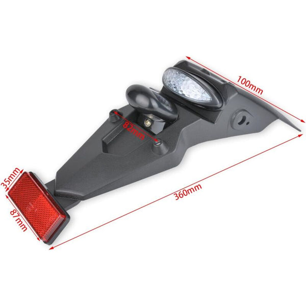 Universal 12V Motorcycle Led Tail Light With Brake And Reflector Rear & Brake Light Assemblies