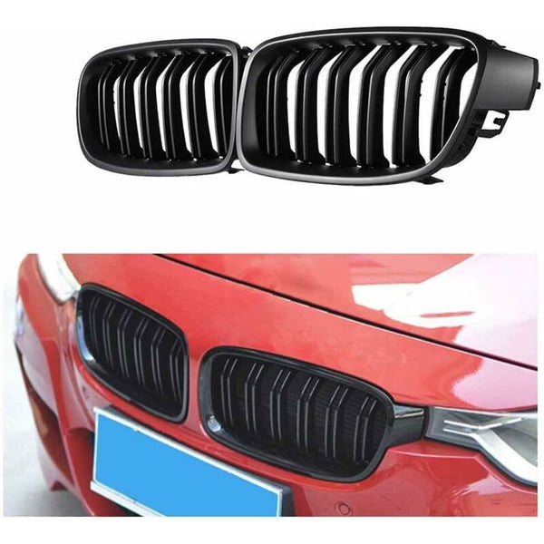 Car Front Grille Gloss Black Bumpers