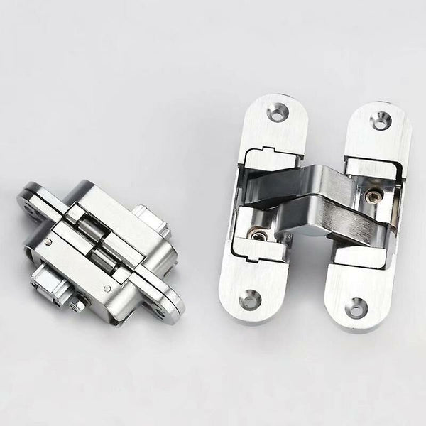 3D Invisible Hinge. Satin Stainless Steel. 2 Pieces 2395Mm (Left + Right) Door Hinges