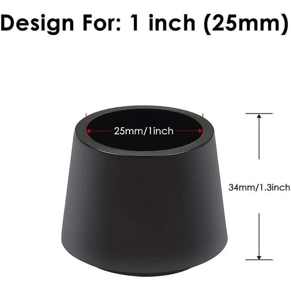 16 Pack Chair Leg Protectors Caps Rubber Protection End Inner Diameter Inch / 25Mm Furniture Parts
