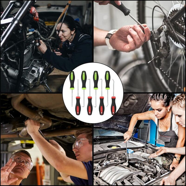 8 Piece Precision Mechanics Pick And Screwdriver Set With Long Reach Hooks Screwdrivers & Nutdrivers