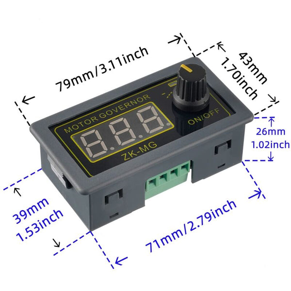 Pwm Motor Speed Controller Adjustable Regulator With Rotary Switch Continuously Variable Dc 5V 12V 24V 150W Embedded Processors & Controllers