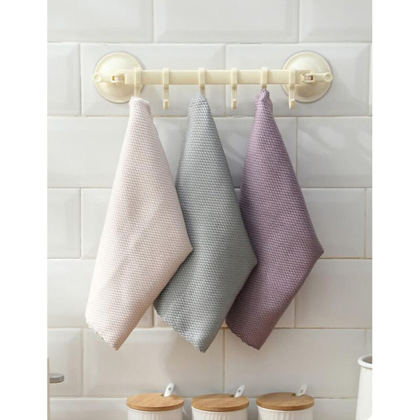 Microfiber Cleaning Cloths 10 Fish Scale 25X25cm Eco Friendly Reusable Towel For Kitchen Glass Car Cleaning Towels & Cloths