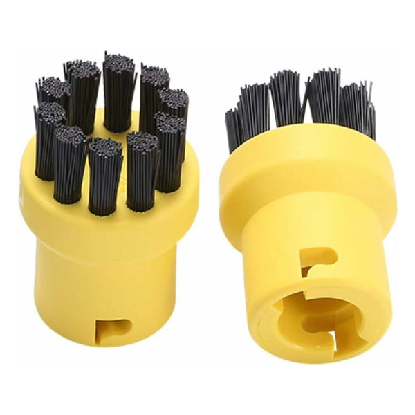 Brass Wire Round Brush Set For Karcher Sc1 Sc2 Ctk10 Ctk20sc3 Sc4 Sc5 Steam Cleaner (2 Black Yellow) Cleaning Brushes