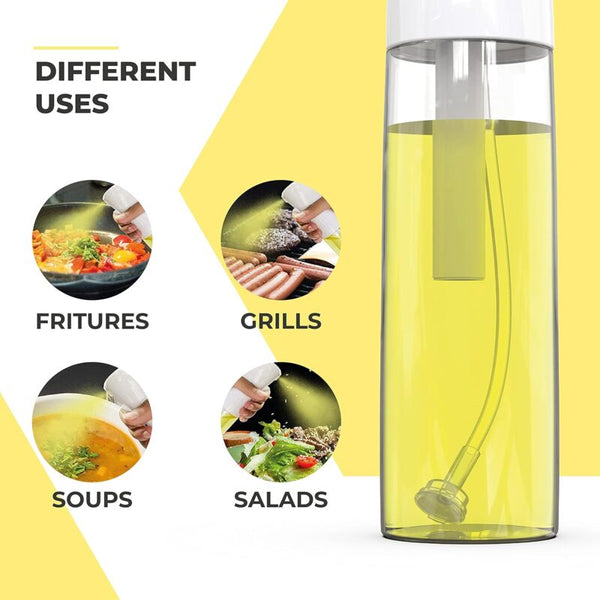 300Ml Glass Oil Spray Bottle For Cooking Fine Mist Food Sprayer Oil & Vinegar Dispensers