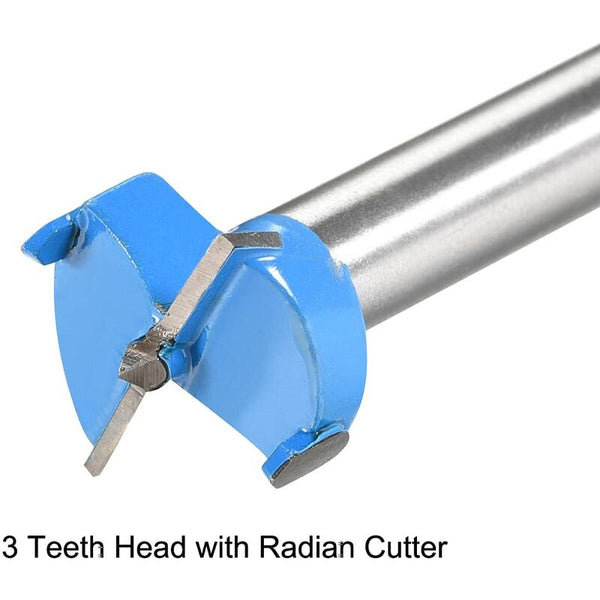 Wood Router Bit Reamer Drilling 21Mm Dia. Carbide Alloy Steel Tipped Round Shank Cutter For Woodworking Blue Pcs Wood Drill Bits