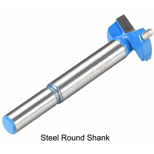 Wood Router Bit Reamer Drilling 21Mm Dia. Carbide Alloy Steel Tipped Round Shank Cutter For Woodworking Blue Pcs Wood Drill Bits