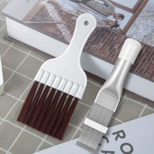 2 Pcs Air Conditioner Condenser Fin Comb Cleaning Brush Cleaner Refrigerator Coil Cleaning Brushes