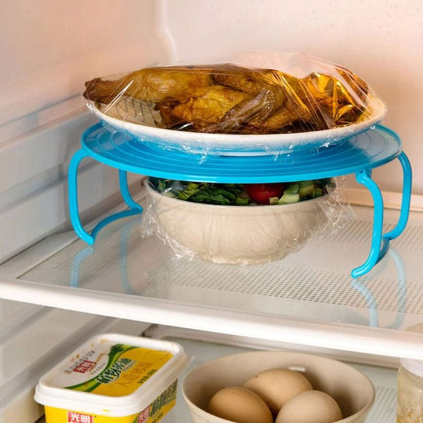 Round Tray Steamer Rack Double Layer Multifunctional Plastic Cooking Holder Microwave Oven Steamers