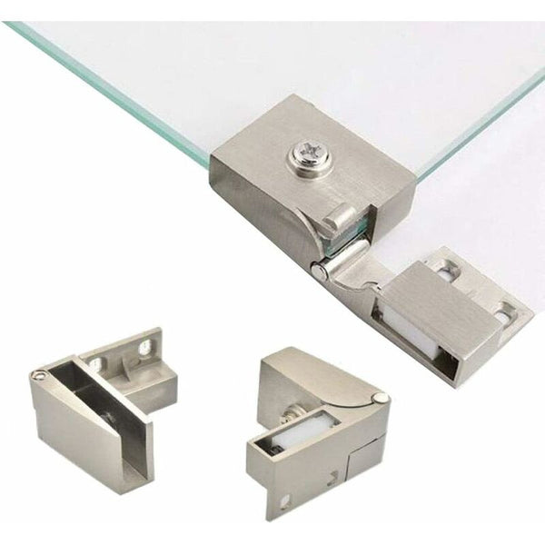 1 Pair Frameless Glass Side Recessed Cabinets Shower Furniture And Door Hinges