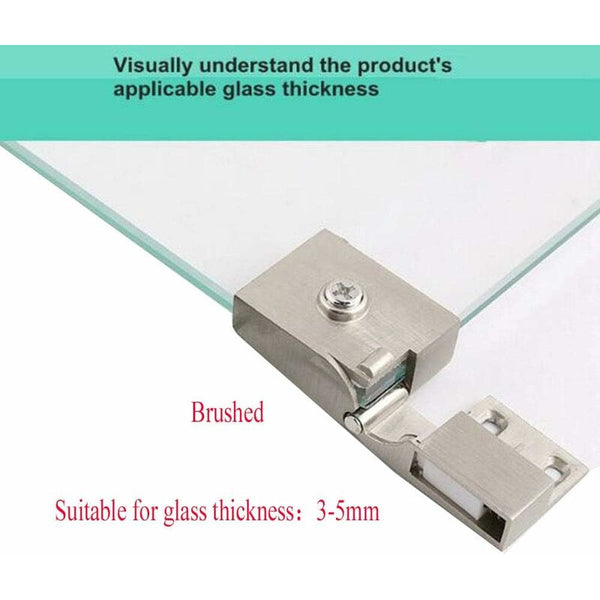 1 Pair Frameless Glass Side Recessed Cabinets Shower Furniture And Door Hinges