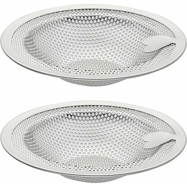 2 Pcs Heart Shape Kitchen Sink Filter Stainless Steel Grid Stopper Drain Drain Stoppers & Strainers